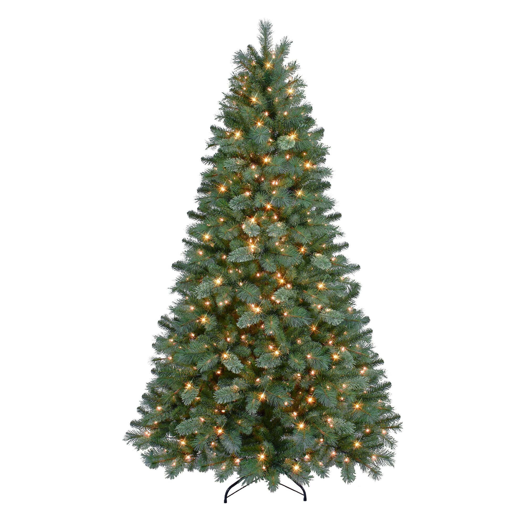 6.5ft. Pre-Lit Teton Artificial Pine Tree, Clear Lights